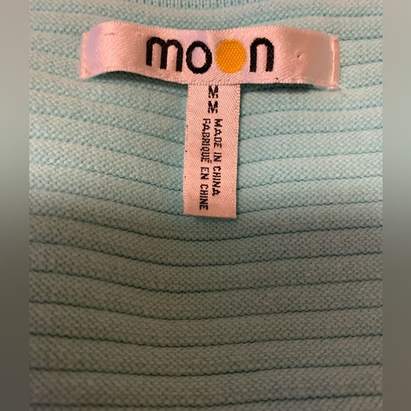 Moon Women’s Knitted Mint Dress Sz M - Picture 4 of 6
